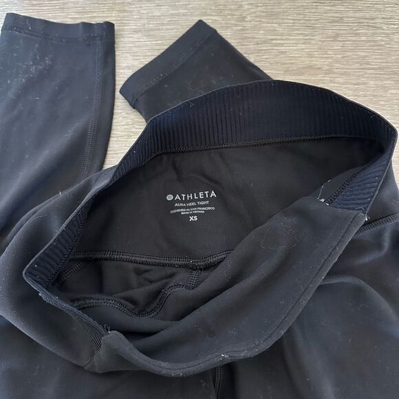 Athleta Aura Heel Tight Black Long Leggings XS - Picture 4 of 4